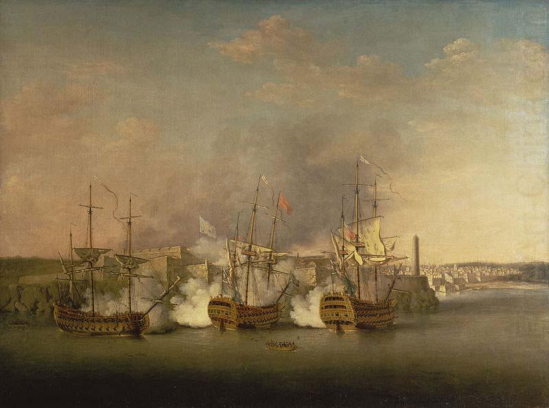 Richard Paton Bombardment of the Morro Castle, Havana, 1 July 1762 china oil painting image